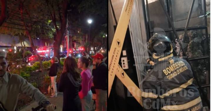 Se cae elevador en la colonia Hipódromo Condesa, hasta el momento reportan siete personas heridas