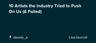 10 Artists the Industry Tried to Push On Us (& Failed): ohnotheydidnt