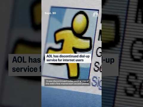 AOL has discontinued dial-up service for internet users