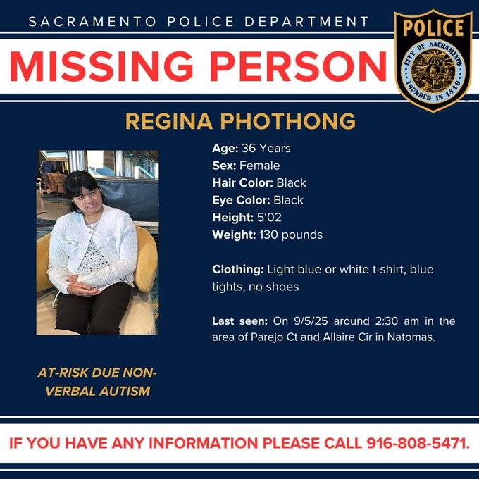 Missing autistic woman found dead in Sacramento, investigation underway
