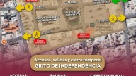 ¿Vas a acudir al tradicional Grito de Independencia? Conoce los accesos y salidas al evento