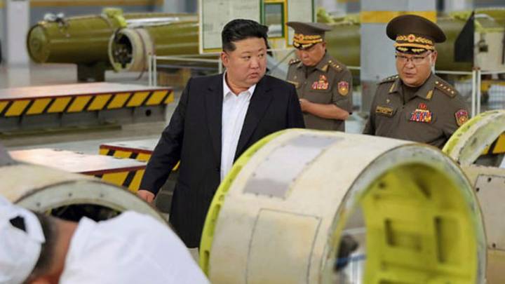 North Korea’s Kim Jong Un inspects missiles days before visiting Beijing for military parade