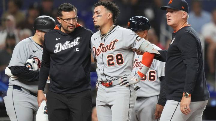 Tigers' Tarik Skubal, Javier Baez exit early against Marlins