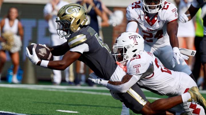 No. 18 Georgia Tech beats Temple 45