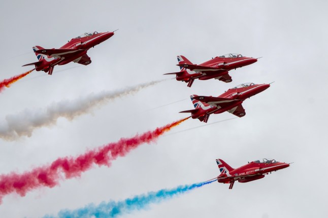 Red Arrows fly past: Where and when to see the display