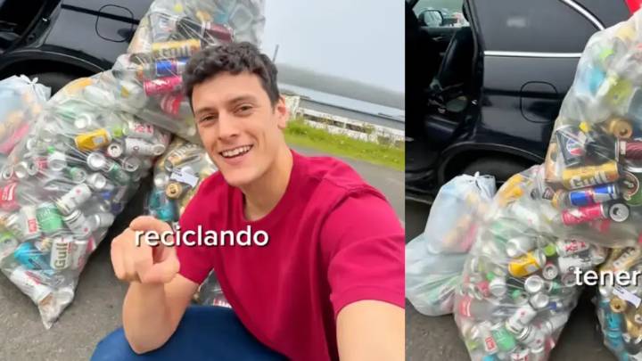 'Influencer' acumula más de 400 latas en Islandia y revela cuánto dinero puede ganar: 'No me imagino esto, ¿su país lo tiene?'