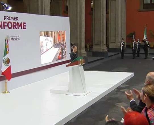 Rinde Sheinbaum Primer Informe de Gobierno