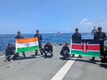 Indian Navy Squadron ends Kenya visit with joint exercise