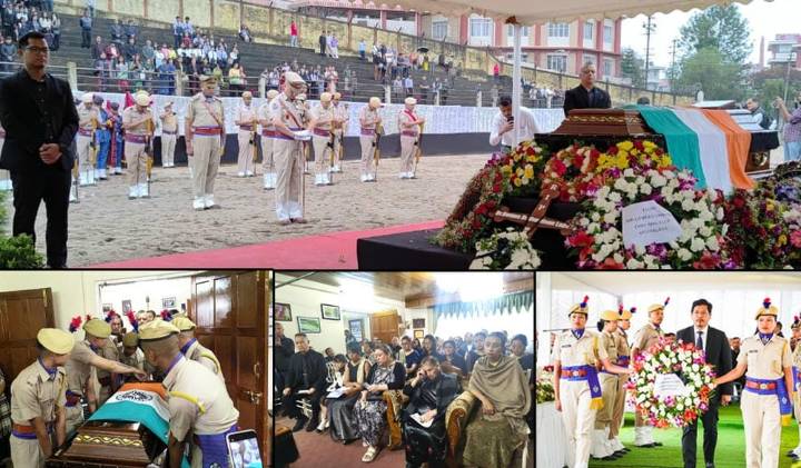 Meghalaya bids adieu to former CM Dr. DD Lapang with full state honours