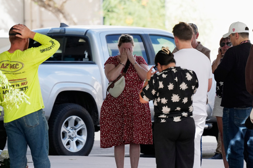 Photos from Utah Valley University before and after the shooting of Charlie Kirk