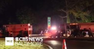 Video shows ambulance and fuel truck crash on I-795 in Maryland that hospitalized paramedics