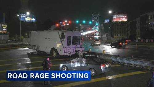 Police still searching for gunman after suspected road rage shooting over the weekend on the Vine Street Expressway