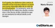 Un país esclavizado por los deberes