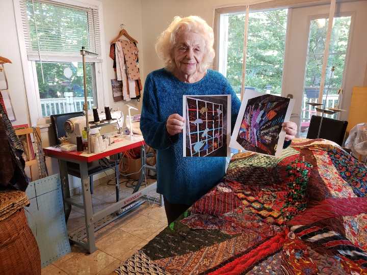 84-year-old quilt maker ties up loose ends to fight cancer research cuts