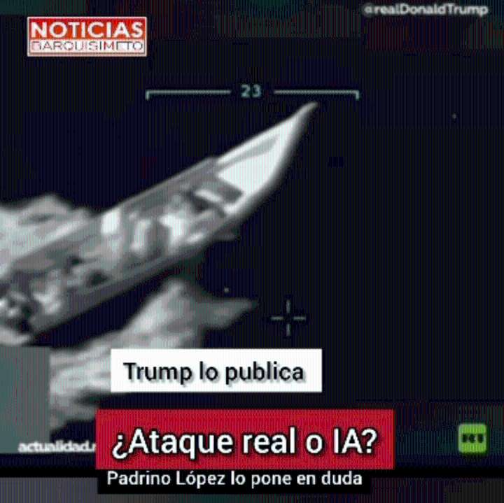 ¿Ataque real o inteligencia artificial? El video que publicó Trump y Padrino López lo pone en duda