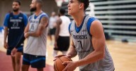 Top draft pick Cooper Flagg flying at Dallas Mavericks training camp