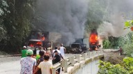 Sujetos armados quemaron tres tráileres en carretera de Colombia 🎦