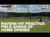 Ravens hit practice field ahead of home opener against Browns