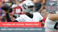 GO Geno Smith, Matthew Golden, PICK Jaxson Dart: BEST Week 4 fantasy SLEEPERS & DFS LINEUP PICKS
