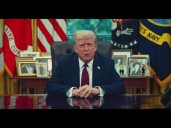 President Donald Trump shares a message following the death of Charlie Kirk