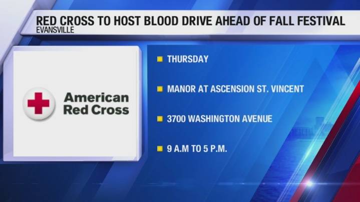American Red Cross to host blood drive ahead of Fall Festival