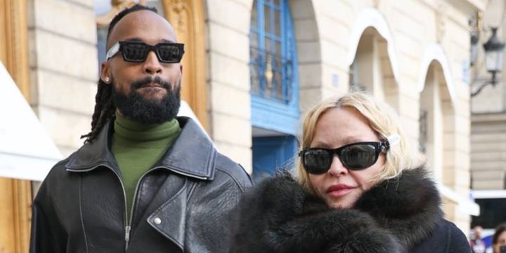 Madonna & Boyfriend Akeem Morris Enjoy Parisian Stroll During Paris Fashion Week 