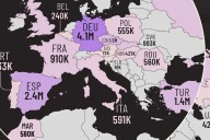 Los principales países fabricantes de coches, expuestos en un demoledor mapa que muestra el dominio asiático