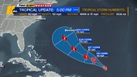 Tropical Storm Humberto forms in the Atlantic