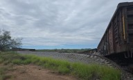 Se descarrila tren con 9 vagones en Carbó, transportaba cobre