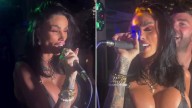 Katie Price makes music comeback at reality TV star’s bash in risqué outfit