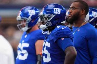 Giants bench LT James Hudson after four penalties on opening drive vs. Cowboys