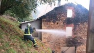 Sofocado el incendio de una casa en Villagermonde, en Valdés