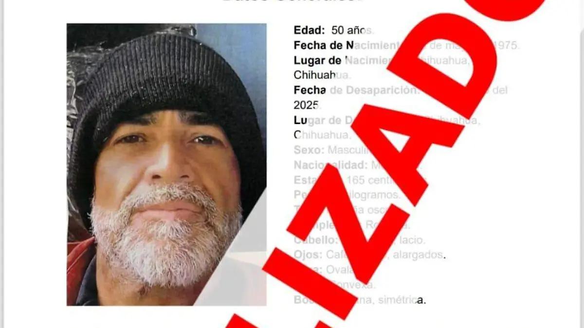 Localizan sano y salvo a hombre con reporte de desaparición