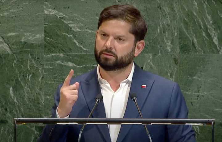 Presidente Boric en la ONU: Quiero ver a Netanyahu en un tribunal de justicia internacional