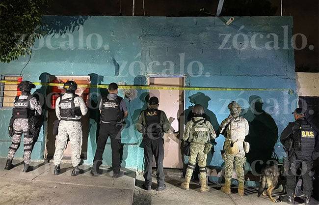 Fiscalía y Fuerzas Federales catean presuntos puntos de venta de droga en Saltillo