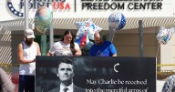 Scenes outside Turning Point headquarters following Charlie Kirk's assassination