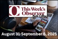 This Week’s OBSERVER – Audio Edition (August 31