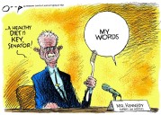 Cartoon: Eating his words