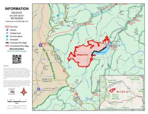 Wildcat Fire near Naches grows to more than 8,000 acres as containment efforts continue