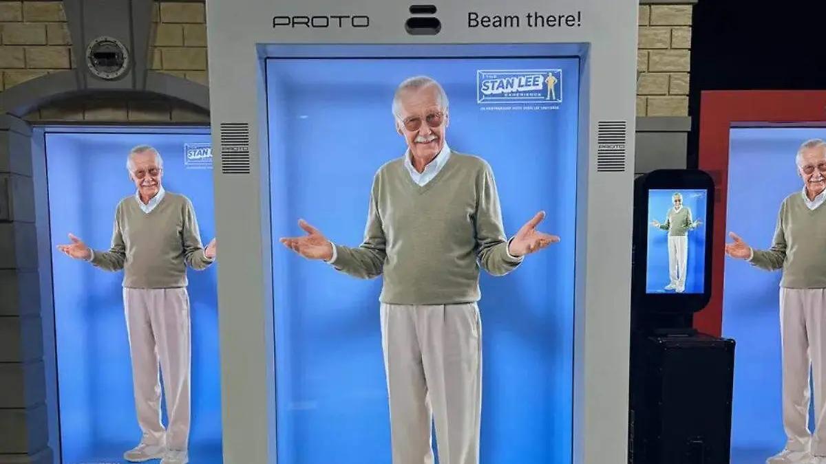 Holograma de Stan Lee con IA hará su debut en la Comic