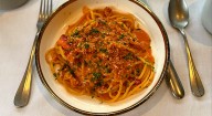 Spicy lobster spaghetti at Geppetto