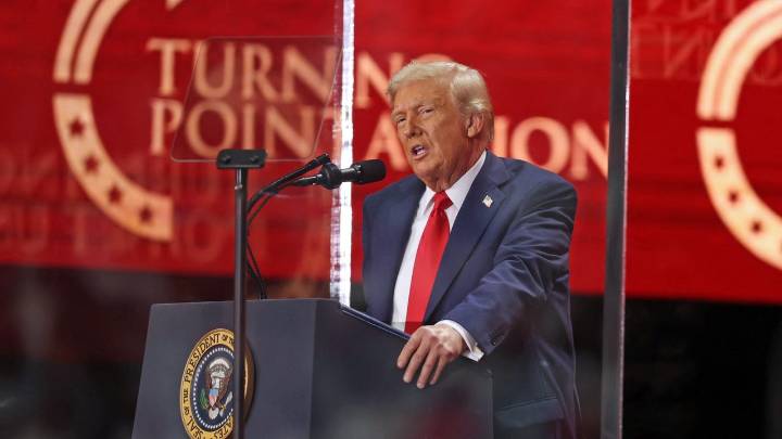 “Es impensable decirle adiós a un compatriota que aún tenía mucho que dar”: Donald Trump dio emotivas palabras en el funeral de Charlie Kirk en Estados Unidos