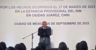 Francisco Garduño ofrece disculpa pública por incendio en estación migratoria de Ciudad Juárez