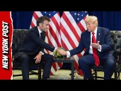 Trump Praises Macron as a 'Fighter,' Says of Ukraine: 'Let Them Get Their Land Back'