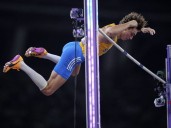Mondo Duplantis breaks pole vault world record for 14th time