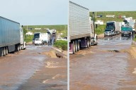 Alertan por deslave en la carretera Flores Magón