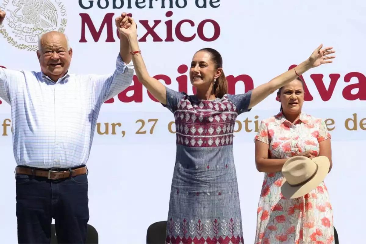Víctor Manuel Castro respalda a Claudia Sheinbaum en La Paz y destaca avances en Baja California Sur