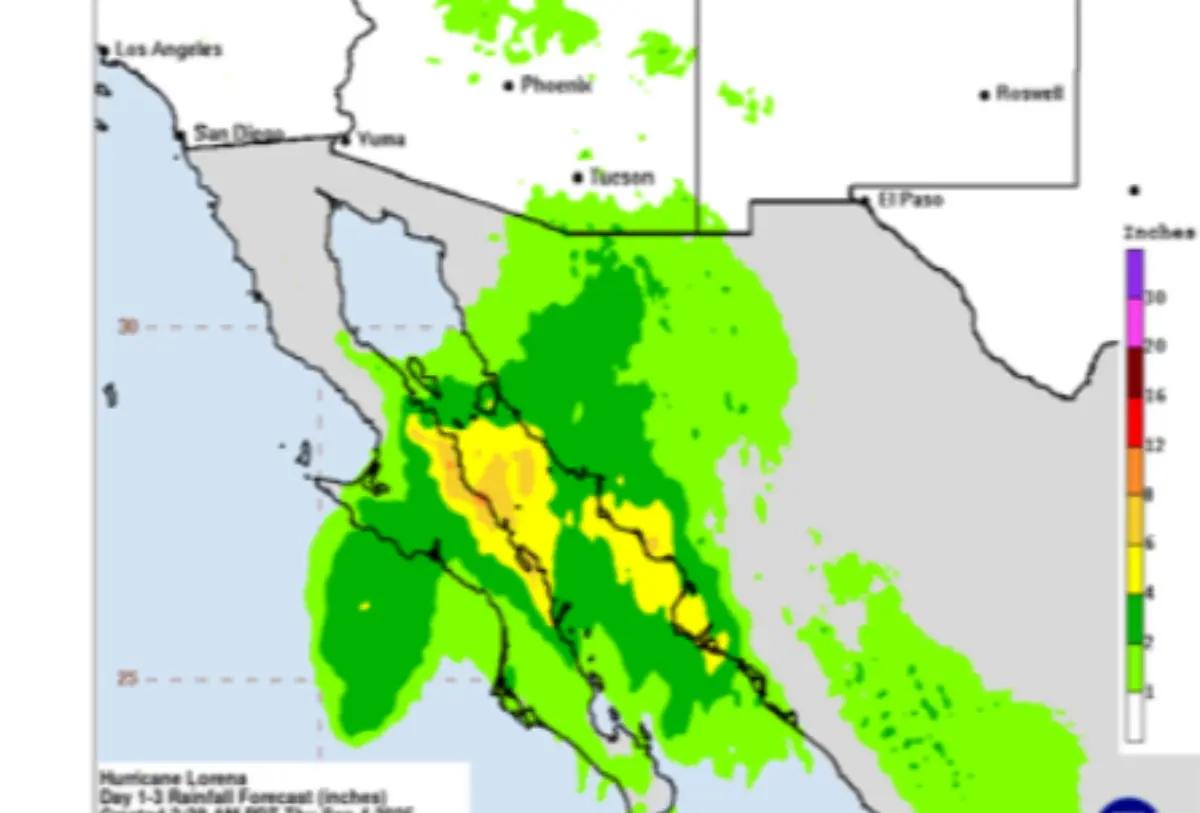 “Lorena” se degrada a tormenta tropical, pero generará lluvias torrenciales en México