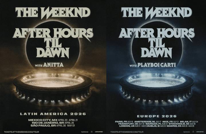 The Weeknd Extends Stadium Tour: 2026 Dates Announced Across Latin America and Europe