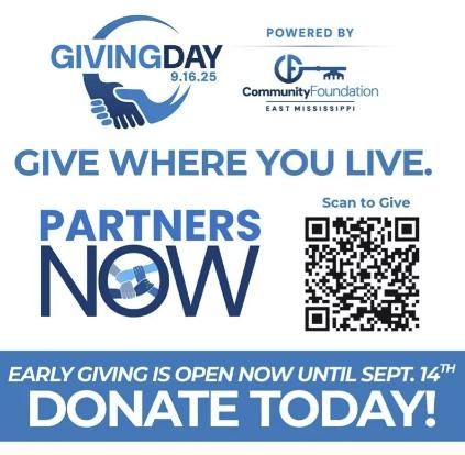 Early Giving Opens Ahead of East Mississippi Giving Day on Sept. 16